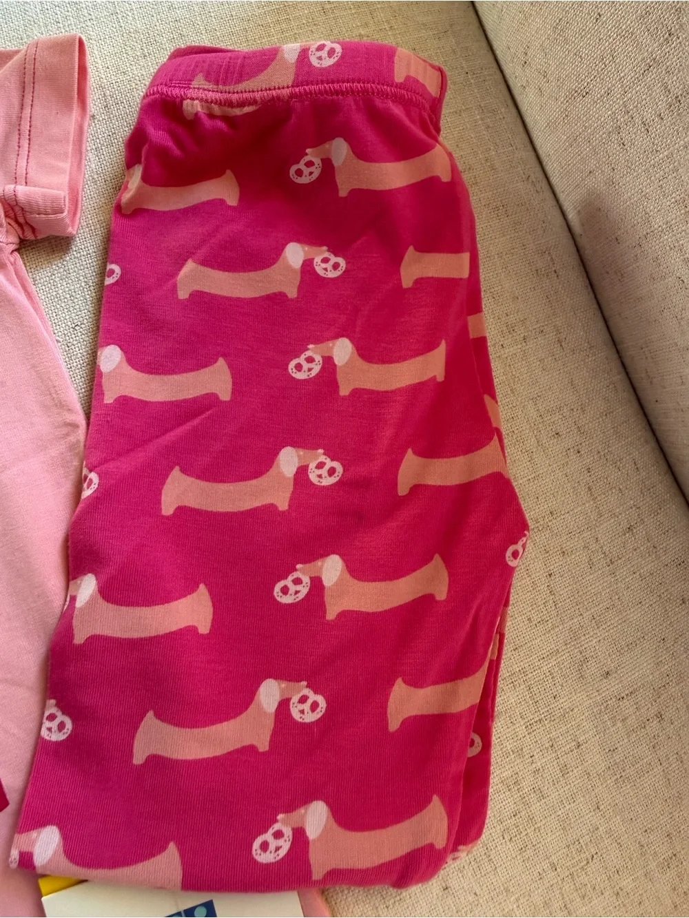 Kickee Pants Pink Pretzels Short Sleeve Pajama Set